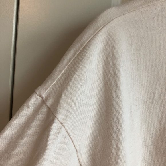 Madewell Cream T-Shirt Long Sleeve Cream Small - MEASUREMENTS IN LISTING - Picture 6 of 6